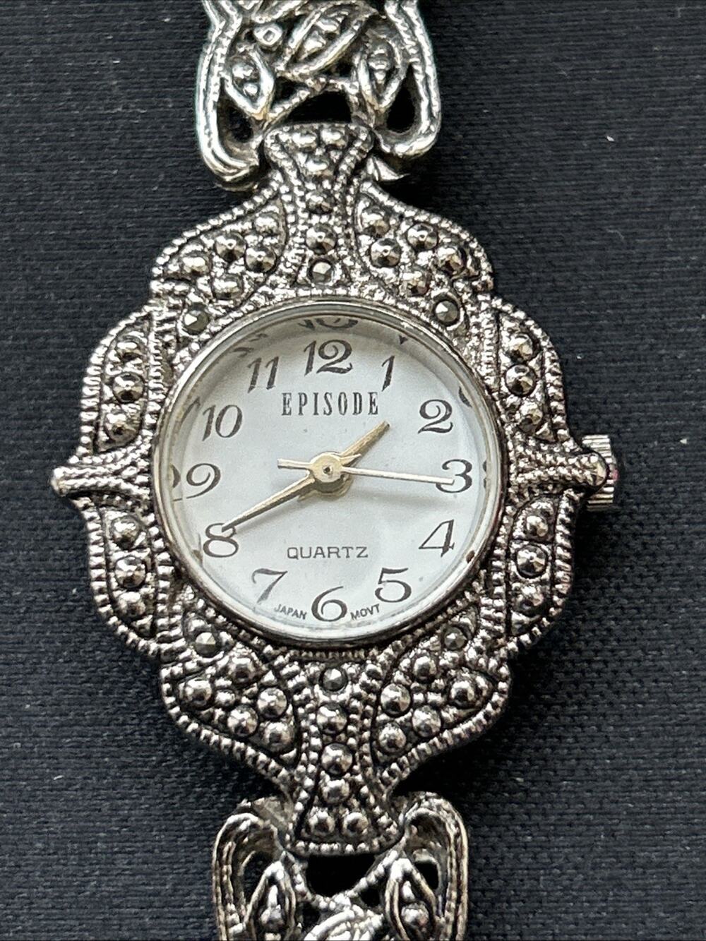 Episode Silver Tone White Dial Women’s Quartz Watch